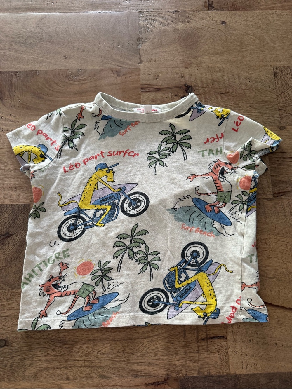 Du pareil au même cool Kids Graphic Surf & Moto animal print unisex sz 2 years